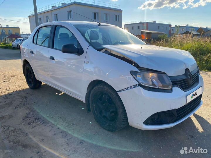 Renault Logan 1.6 МТ, 2014, битый, 180 000 км