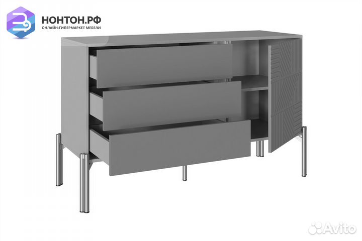 Комод Омри морской синий / матовый темно-синий соф