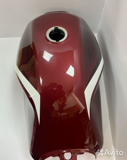 Бак топливный на мопед Vento Riva CX/SX бордовый