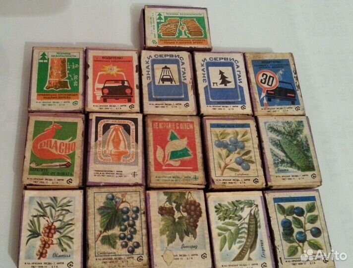 Спичечные коробки. большие-малые. СССР