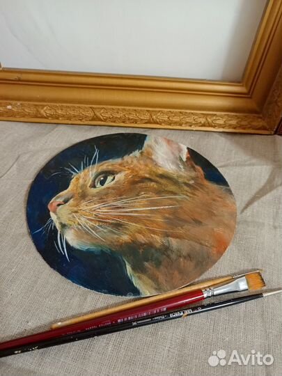 Портрет питомца маслом