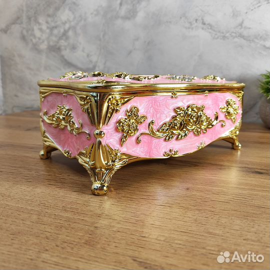 Винтажная настольная салфетница, розовый