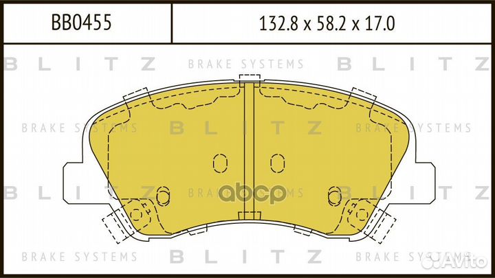 Колодки тормозные дисковые перед hyundai So