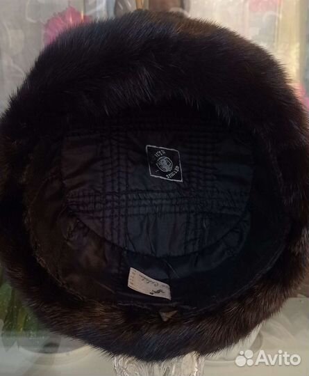 Норковая шапка мужская