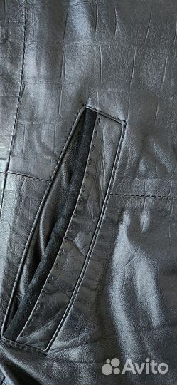 Кожаная куртка мужская 46-48 бу