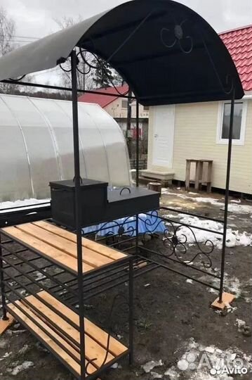 Мангал с крышей №467