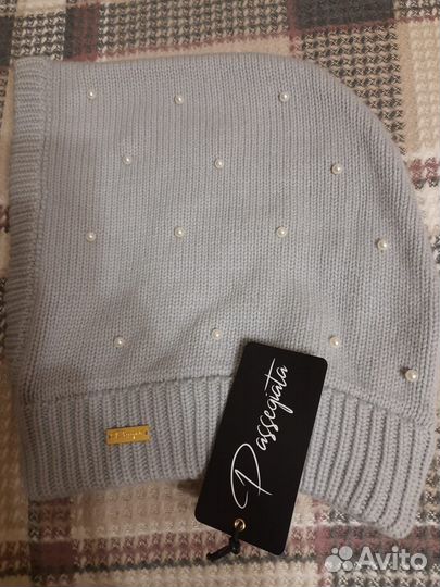 Новый капор (вязанный) женский зимний