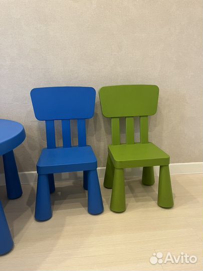 Стол и стулья Маммут Икея