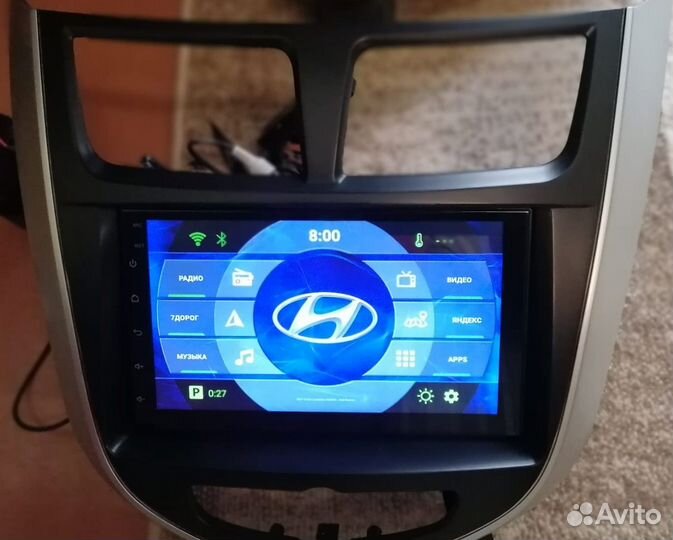 Автомагнитола Аvel 070 ам 009 Hyundai Solaris 1