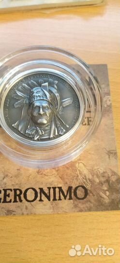 Серебряная монета 2022г Джеронимо