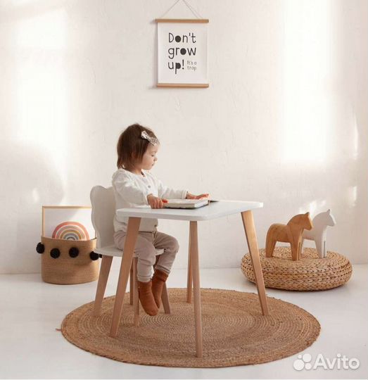 Детский стол и стул новый