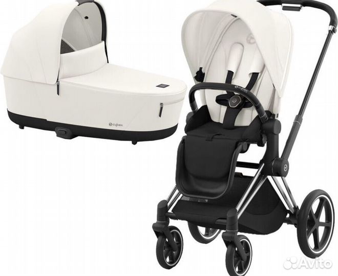 Коляска cybex priam 2 в 1 off white