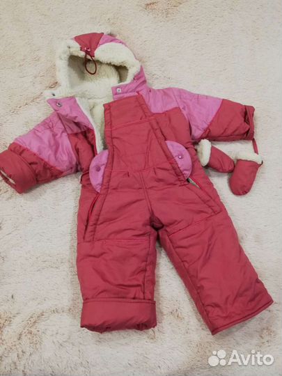 Зимний комбинезон для девочки 98