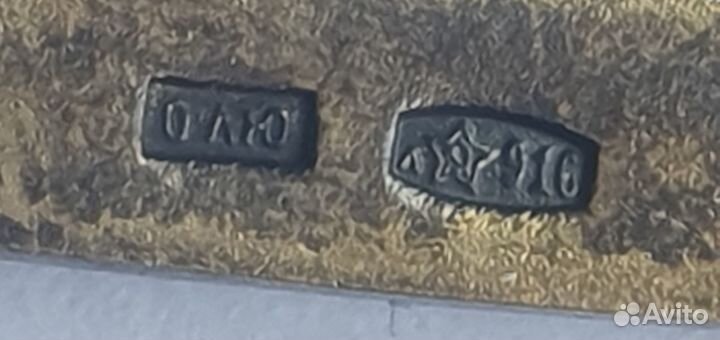 Красивая редкая ложка эмаль серебро 916 позолота