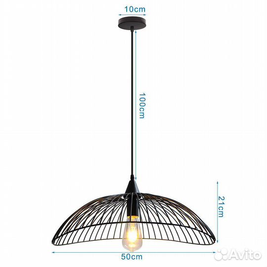 Люстра потолочная в стиле лофт