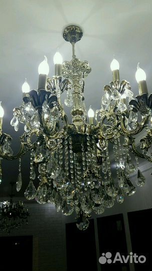 Люстра бронзовая Италия 2 шт