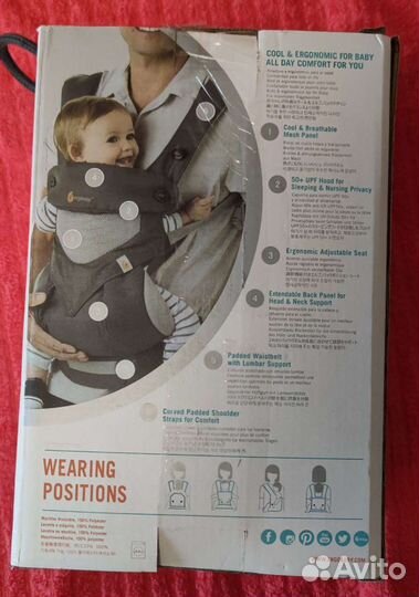Эргорюкзак ergobaby 360