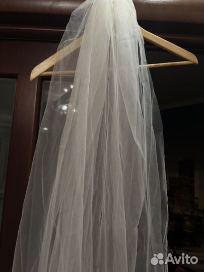 Свадебная фата длинная