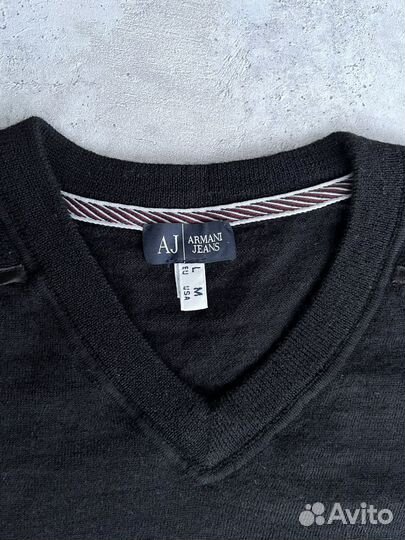 Джемпер Armani Jeans, шерсть, оригинал