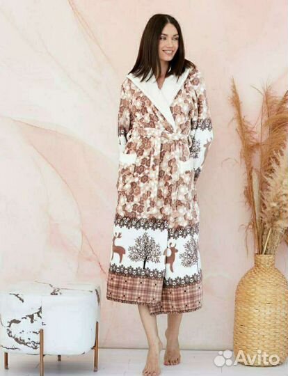 Халат женский теплый новый