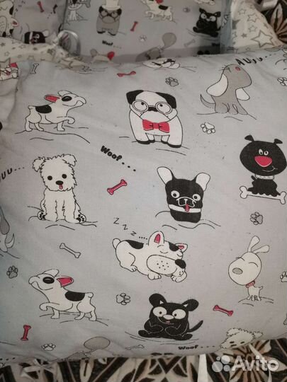 Подушки бортики в кроватку