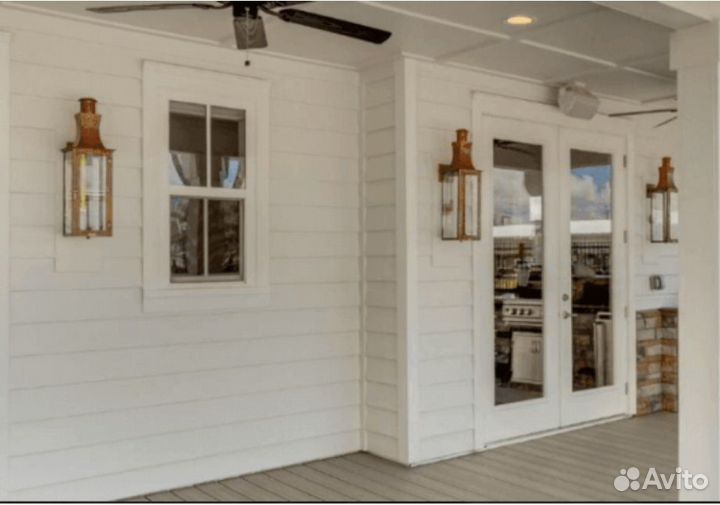 Уличный фонарь из латуни. реплика Bevolo (стекло)