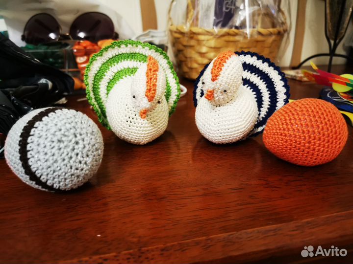 Курочки вязаные