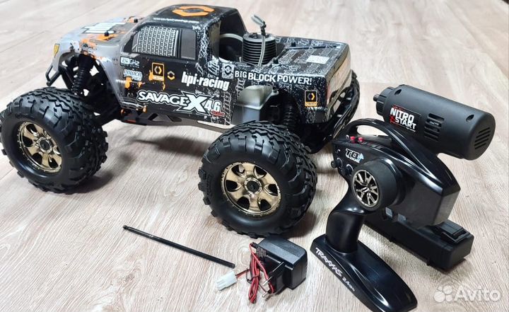 Hpi Savage X4,6 1/8 Нитро монстр RTR