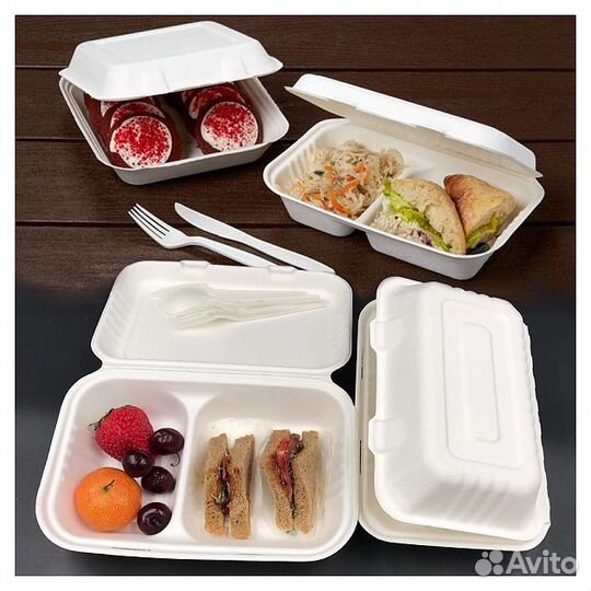 Ланч-бокс viatto SSB-963-2 (сахарный тростник) 300