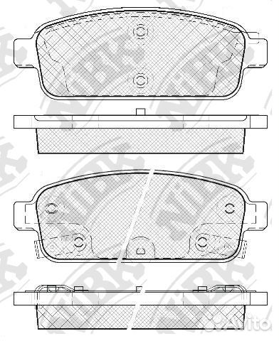 Колодки тормозные дисковые зад PN0392 NiBK
