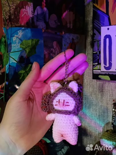 Котики в шапке тайяки, подарок на 14 февраля