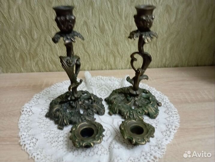 Бронзовый подсвечник. Касли СССР