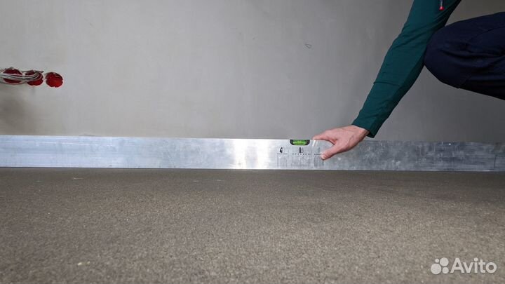 Стяжка пола за 1день и штукатурка стен