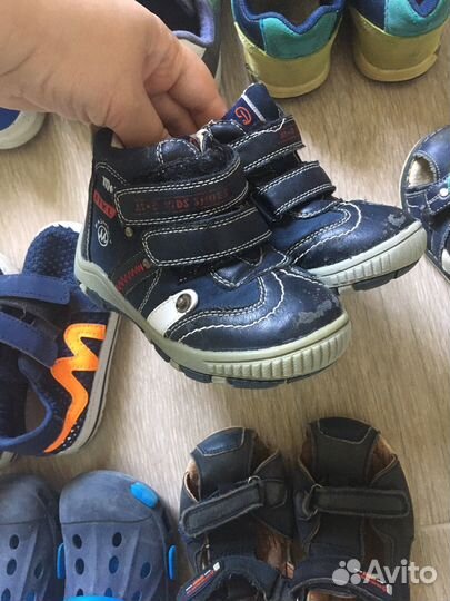 Пакет обуви 14 пар на мальчика 22-28 размер