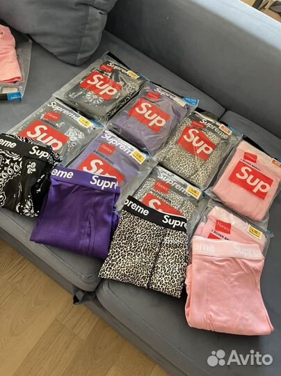 Трусы Supreme Hanes оригинал