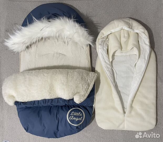 Конверт зимний в коляску и на выписку на овчине