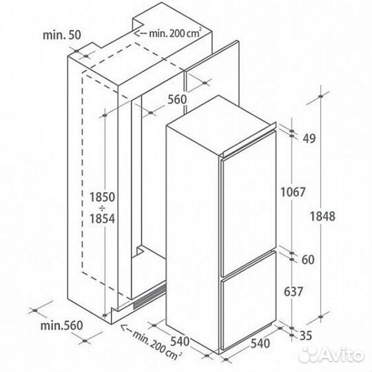 Холодильник candy ckbbs 182 FT