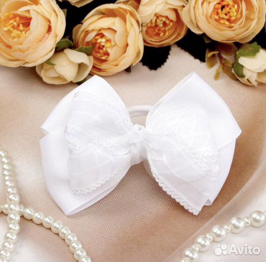 Резинка для волос бант, 2 шт