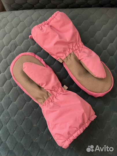 Варежки краги Kari 3/4 года розовые