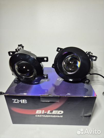 Линзованные птф на toyota rav 4