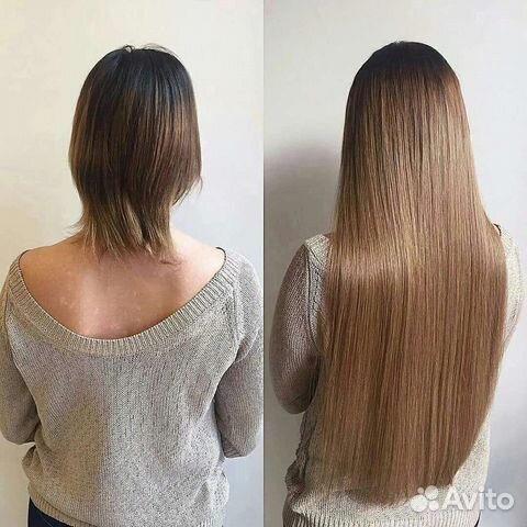 Капсульное наращивание волос/ биопротеиновых волос