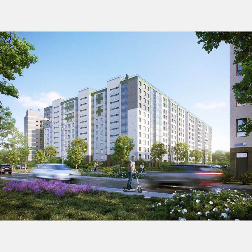 3-к. квартира, 58 м², 9/12 эт.