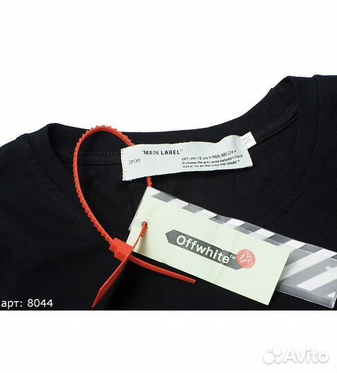 Off white футболка черная М