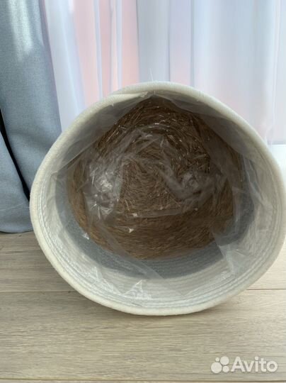 Кашпо плетеное напольное