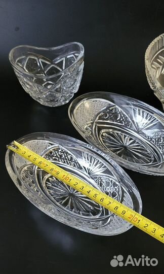 Хрустальная конфетница СССР