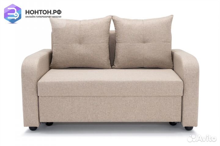 Диван Бруно рогожка бежевая