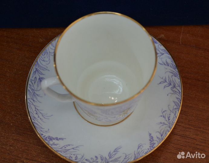 Фарфоровая кофейная пара - одуванчик.лфз (2)