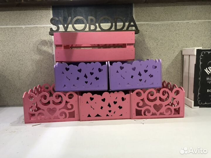 Декоративные деревянные коробочки