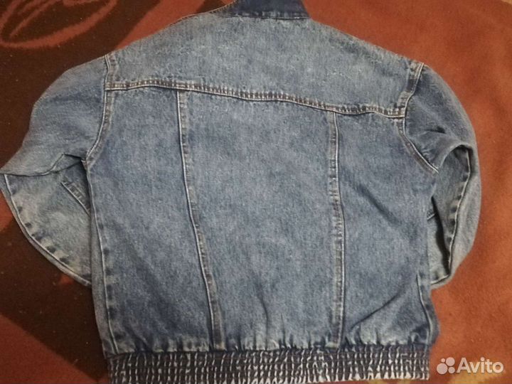 Джинсовая куртка оверсайз