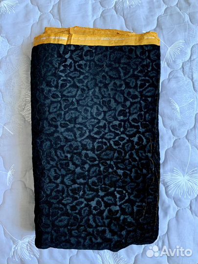 Бархат, люрекс черные